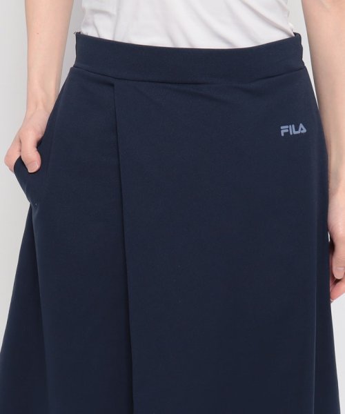 FILA（Casual）(フィラ（カジュアル）)/【セットアップ対応商品】【カジュアルウェア】 ストレッチ天竺 ラップスカート レディース/img04