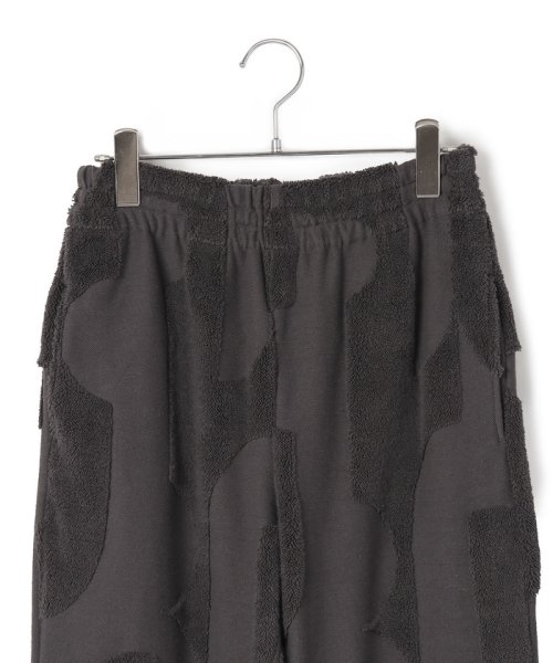 パイルジャカードパンツ 透け感