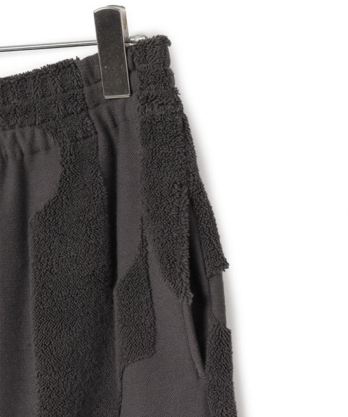 パイルジャカードパンツ 透け感