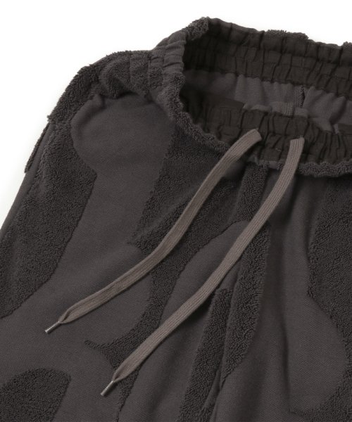 パイルジャカードパンツ 透け感