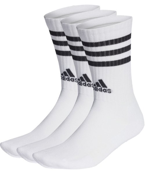 Adidas(アディダス)/adidas アディダス SPW クッション3ストライプ3Pクルーソックス EBB67/img02