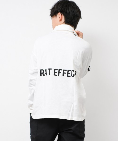 RAT EFFECT(ラット エフェクト)/ハーフジップロングTシャツ/img02