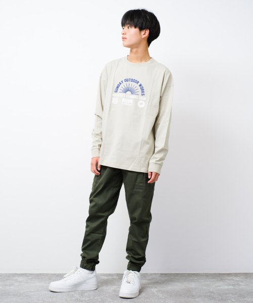 RAT EFFECT(ラット エフェクト)/OUTDOOR WORKS ロングTシャツ/img03