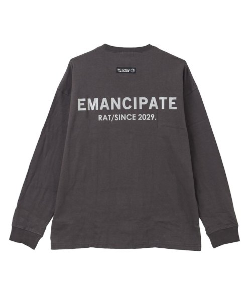 RAT EFFECT(ラット エフェクト)/EMANCIPATE リフレクター ロングTシャツ/img10