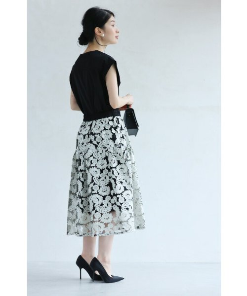 CAWAII(カワイイ)/エレガントな花刺繍シアーベールミディアムスカート/img15