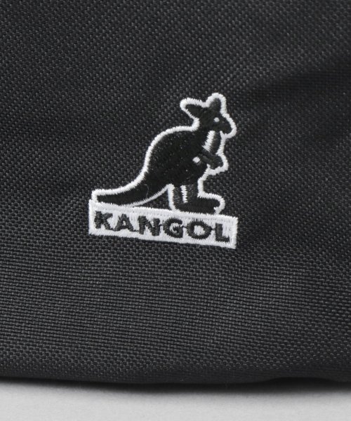 AMS SELECT(エーエムエスセレクト)/KANGOL カンゴール 軽量 ポリエステル 大容量 ビッグショルダーバッグ ポーチ付き シンプル アウトドア 旅行 普段使い 黒 ブラック/img02