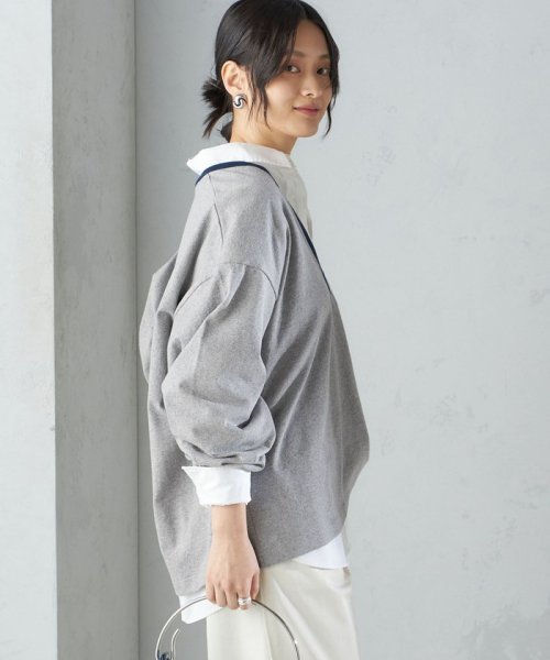 SHIPS WOMEN(シップス　ウィメン)/【SHIPS別注】onit:〈洗濯機可能〉ディープ Vネック ロング スリーブ TEE ◇/img11