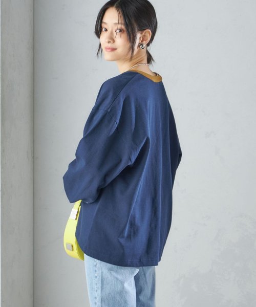 SHIPS WOMEN(シップス　ウィメン)/【SHIPS別注】onit:〈洗濯機可能〉ディープ Vネック ロング スリーブ TEE ◇/img25