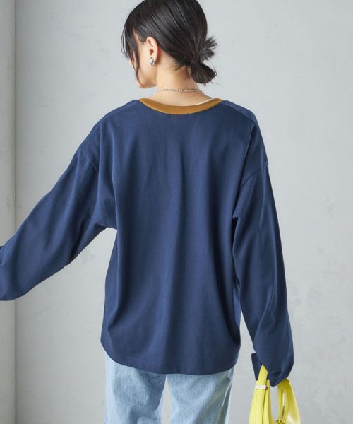 SHIPS WOMEN(シップス　ウィメン)/【SHIPS別注】onit:〈洗濯機可能〉ディープ Vネック ロング スリーブ TEE ◇/img26