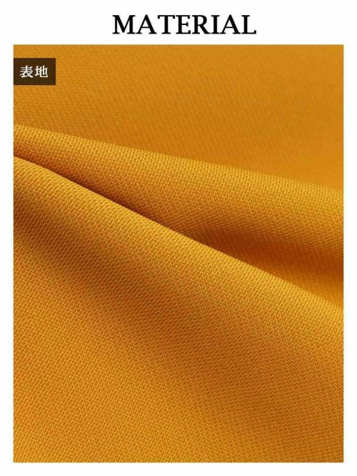 Rew-You(リューユ)/キャバスーツ カラースーツ 黄色 大きいサイズ 5L XXXL ペプラム 体型カバー コンパニオン 夜職 おそろい Belsia.LUX/img15