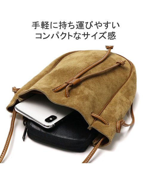 アーツアンドクラフツ ショルダーバッグ ARTS&CRAFTS ブランド 巾着 本革 レザー 無地 紐 日本製 KUDU NAKED MEDICINE BAG 