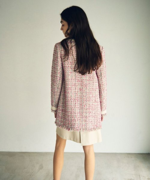 フリンジツイードジャケット 