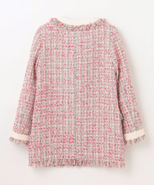 フリンジツイードジャケット 