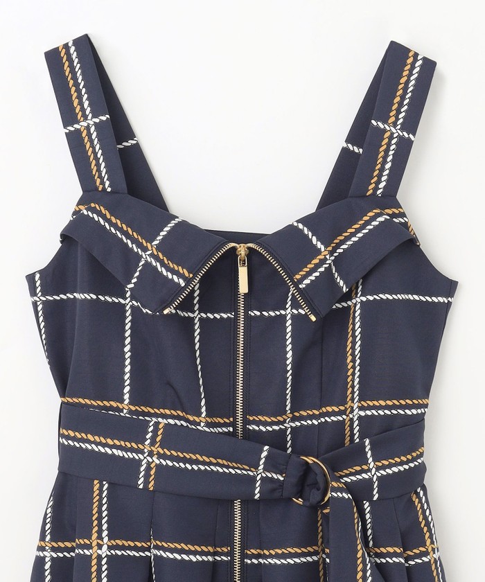 【GRACE CONTINENTL】ロープチェックワンピース ロープチェックワンピース / GRACE CONTINENTAL | GRACE