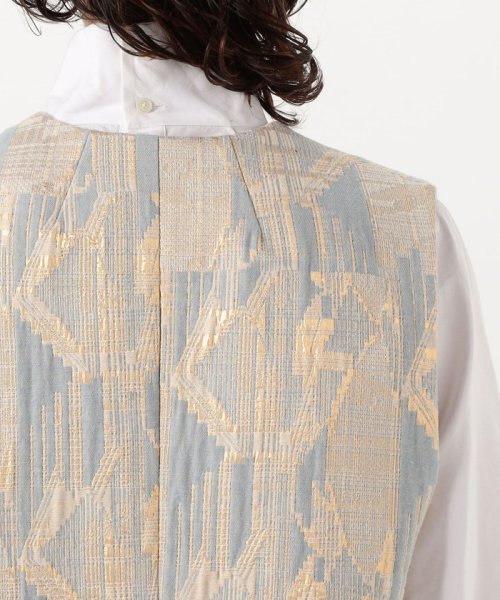 ジオメトリックグリッタージャカード ロングジレ 