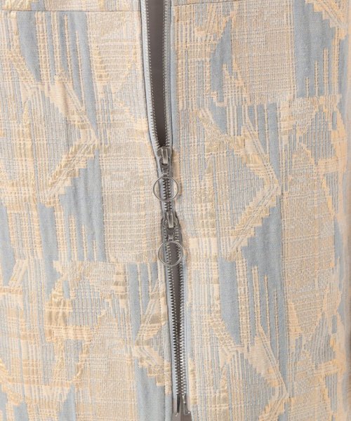 ジオメトリックグリッタージャカード ロングジレ 