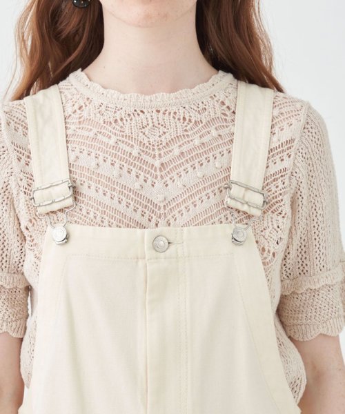 フレンチワーカーサージ ジャンパースカート 