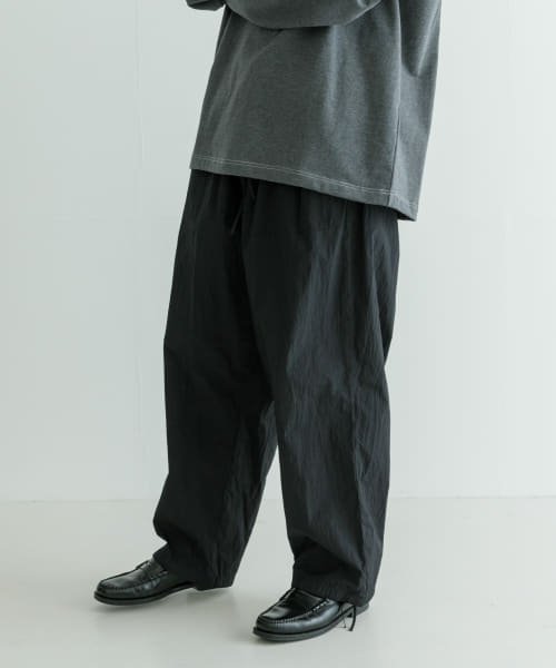 ATON　HAND DYED NYLON OVER PANTS 