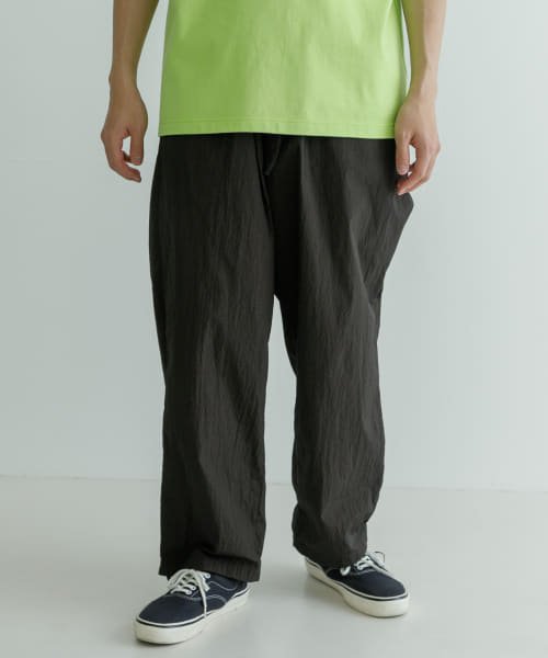 ATON　HAND DYED NYLON OVER PANTS 
