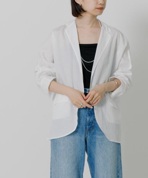 TICCA　コットンリネンシャツジャケット 