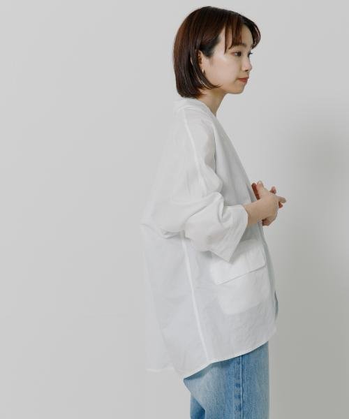 TICCA　コットンリネンシャツジャケット 