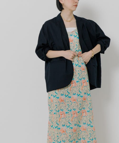 TICCA　コットンリネンシャツジャケット 