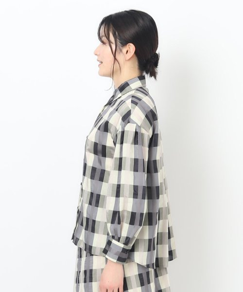 CORDIER(ＣＯＲＤＩＥＲ)/【セットアップ可】オリジナルチェック ふんわり袖シャツ/img02