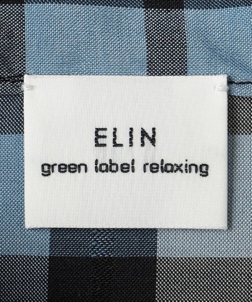 green label relaxing(グリーンレーベルリラクシング)/【別注】＜ELIN＞チェック バンドカラー シャツ/img24