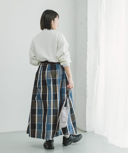 ITEMS URBANRESEARCH(アイテムズ アーバンリサーチ（レディース）)/『LONGサイズあり』チェックタックボリュームスカート/img59