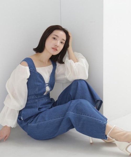 NATURAL BEAUTY BASIC(ナチュラルビューティーベーシック)/デニムオールインワン　24SS/img25