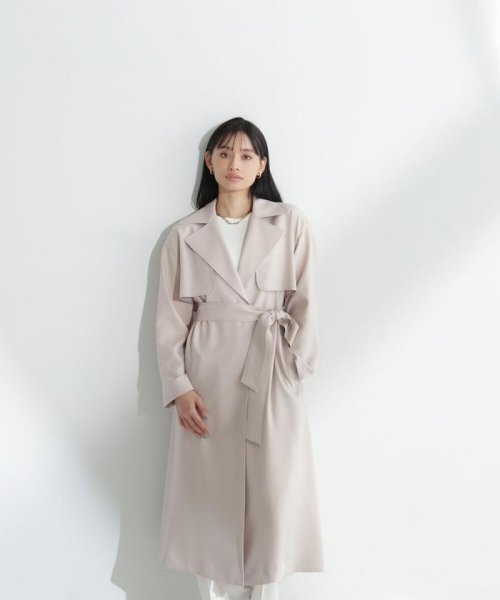 NATURAL BEAUTY BASIC(ナチュラルビューティーベーシック)/＜パウダリーツイルシリーズ＞ベルテッドコート　24SS/img28