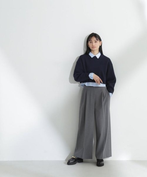 NATURAL BEAUTY BASIC(ナチュラルビューティーベーシック)/クロップドニット＆シャツセット　24SS/img39