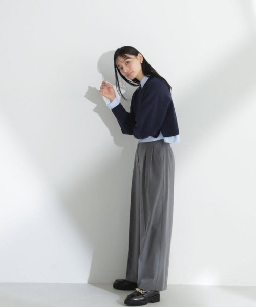 NATURAL BEAUTY BASIC(ナチュラルビューティーベーシック)/クロップドニット＆シャツセット　24SS/img41