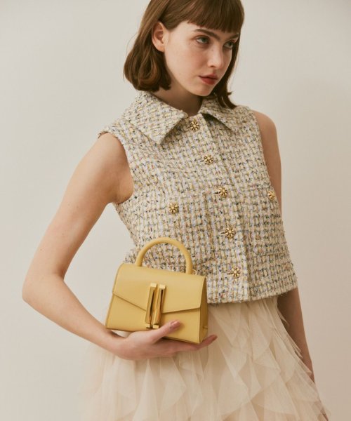 【LOULOU WILLOUGHBY】LINTONツイードミニベスト LOULOU