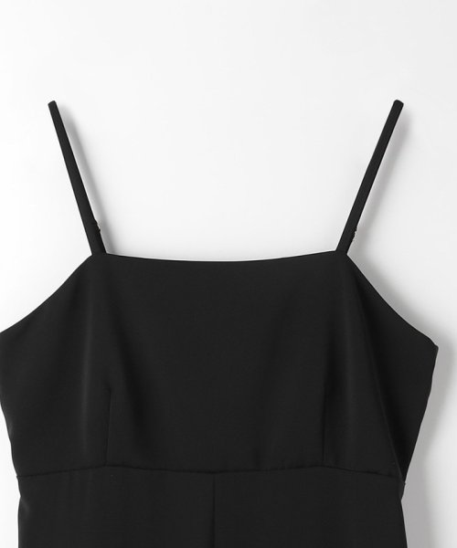 シアー フォルムスリーブ トップス × キャミソール ワンピース 