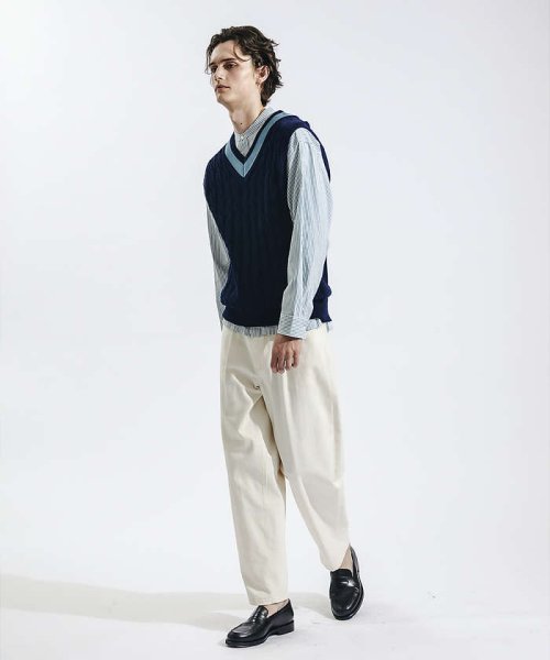 ケーブル編み チルデンベスト ケーブル編み チルデンベスト W1275115739(9724円)