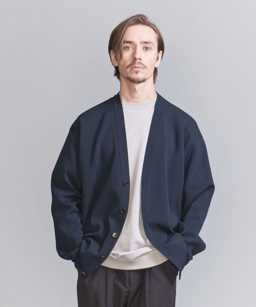 BEAUTY&YOUTH UNITED ARROWS(ビューティーアンドユース　ユナイテッドアローズ)/ハイブリッド ミラノリブ Vネック カーディガン ‐ウォッシャブル‐/img01