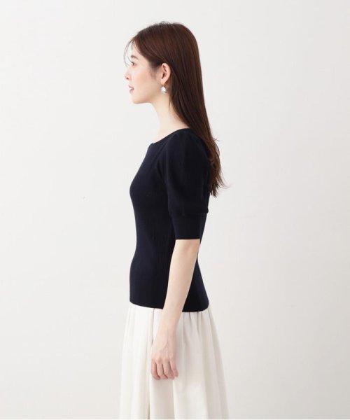 PROPORTION BODY DRESSING(プロポーション　ボディドレッシング)/ハートカットリブニット WEB限定カラー：ブルー 24SS/img41