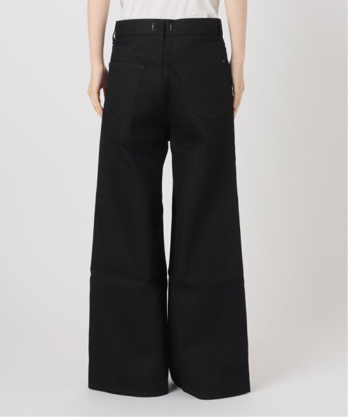 【woadblue × エディター坪田あさみ】WIDE PANTS（ブラック） VERMEIL par 着用サイズ