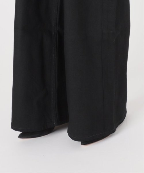 【woadblue × エディター坪田あさみ】WIDE PANTS（ブラック） VERMEIL par 着用サイズ