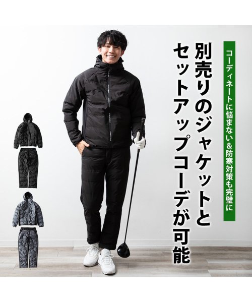  GENELESS(GENELESS)/ゴルフ パンツ メンズ 中綿 ダウンパンツ 暖かい 裏シャギー 中綿パンツ 防寒 秋冬 シームレス XL カジュアル M 全2色 ギフト ST112002/img05