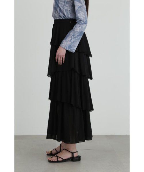 コットンシフォンランダムティアードスカート 人気・おすすめ｜使いやすい・旅行におすすめ 品質保証 全国発送 在庫限り