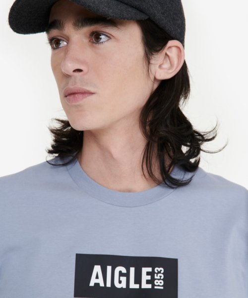 ＡＩＧＬＥ MEN(エーグル　メンズ)/UVカット 吸水速乾 ボックスロゴプリント クルーネック 半袖Tシャツ/img01