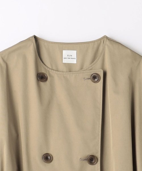 【別注】＜ELIN＞ショートスリーブ トレンチコート label green