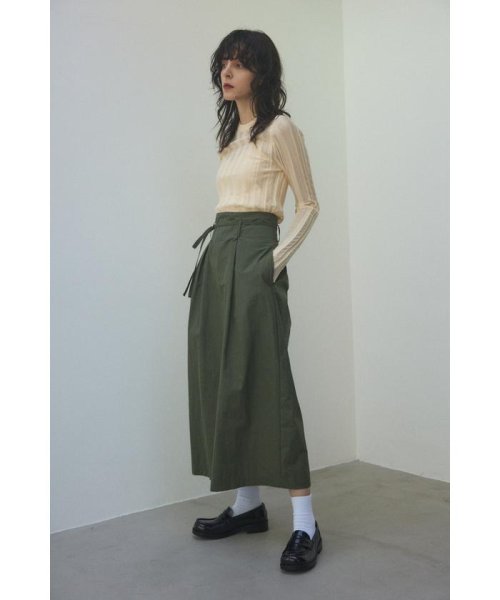 BLACK BY MOUSSY(ブラックバイマウジー)/2tuck cocoon skirt/img18
