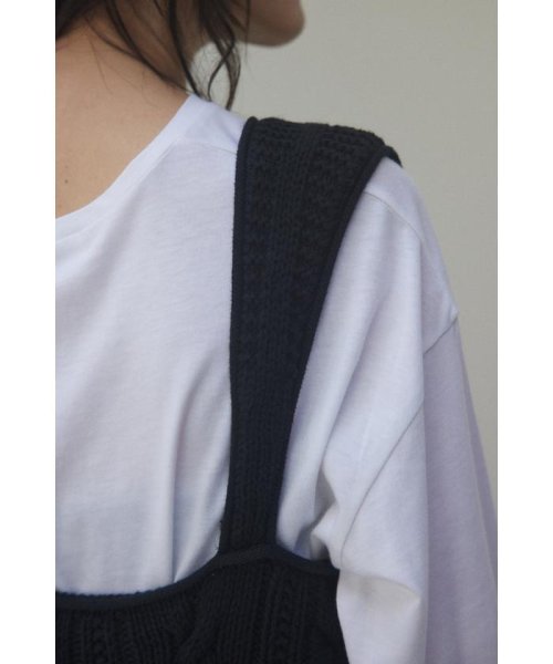 BLACK BY MOUSSY(ブラックバイマウジー)/cable knit tank top/img12