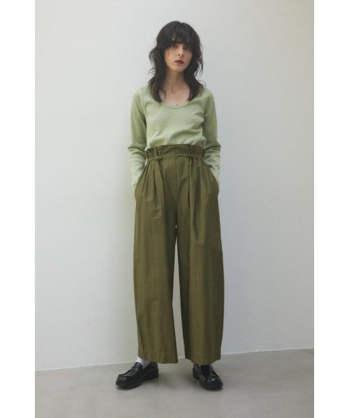 BLACK BY MOUSSY(ブラックバイマウジー)/gather cocoon pants/img08