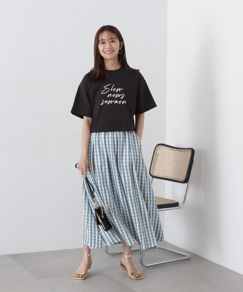 N Natural Beauty Basic(エヌナチュラルビューティベーシック)/クロップドビッグロゴTシャツ/img04