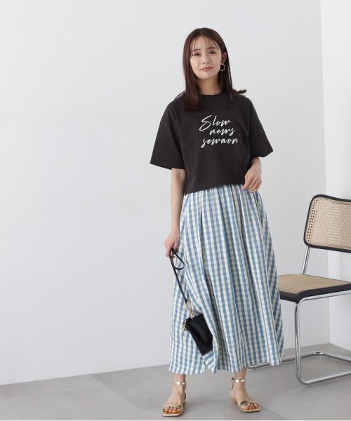 N Natural Beauty Basic(エヌナチュラルビューティベーシック)/クロップドビッグロゴTシャツ/img05