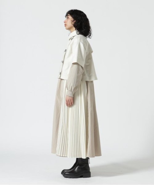 Risley/リズレー/ショートトレンチアンサンブル 【WEB限定】ブラッシュドビーバー ショート丈ノーカラーコート NAN1868015742(14168円)